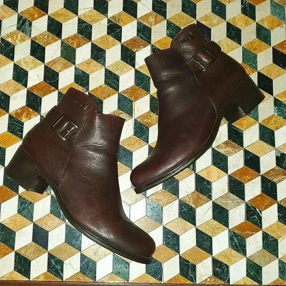 Wonders Spain Women Waterproof Brown Leather Ankle Boots EUR 39 - Picture 1 of 12